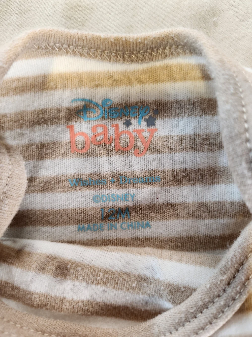 Disney Baby Cotton Knit Short Sleeve One Piece Outfits Size 12M Set Of 7